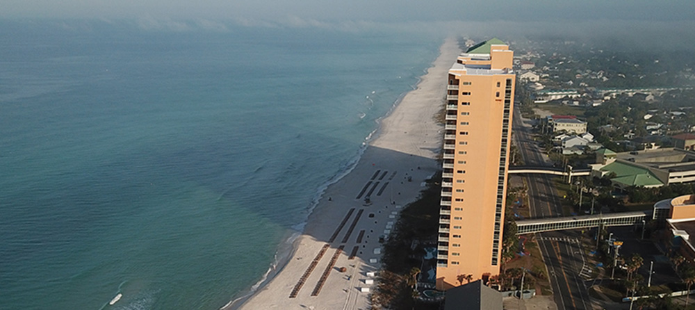 Drone aerial infrared panoramic image